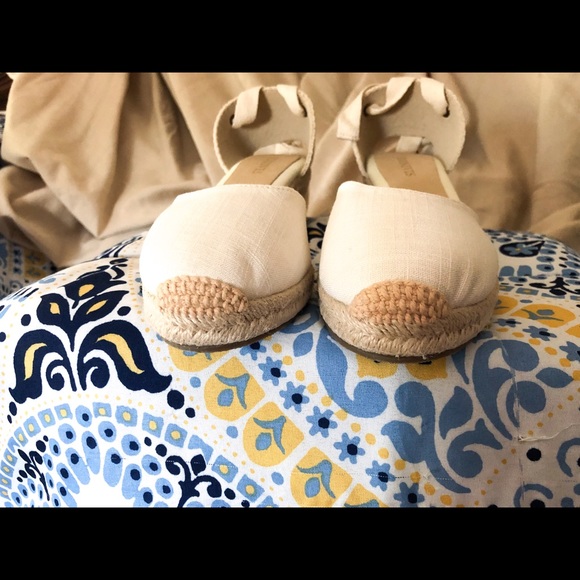 Ankle Tie Espadrille Wedges - Picture 9 of 9